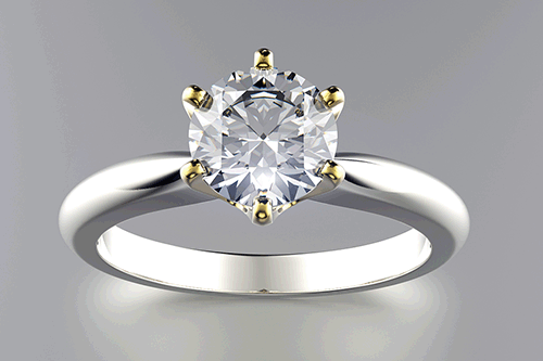 Diamond Solitaire Engagement Ring