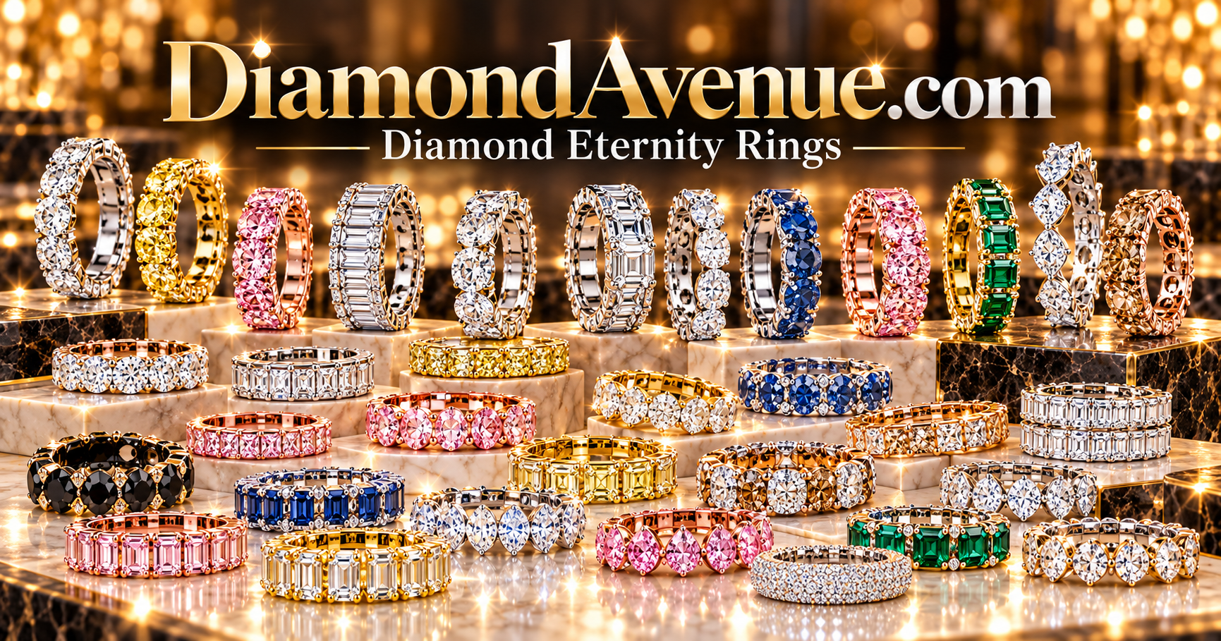Diamond Eternity Rings and Eternity Bands - DiamondAvenue.com